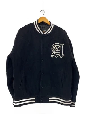 AVIREX Stadium Jacket, Large, Wool, Black, Solid Color, 6062213101 - image 1 of 4