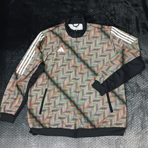 Men’s Adidas HC TT Zip Up Track Jacket Black multi-color NWT Size 3XL IV9164 - Picture 1 of 13