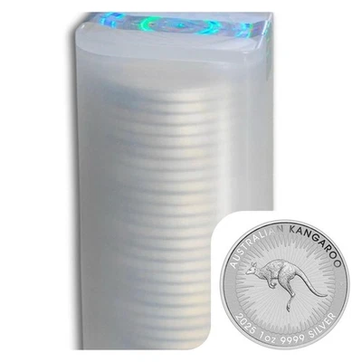 Silbermünzen Australien „Känguru“ 1 oz /Unze 2025, 1 Tube a.25 Stk. 999.9 Silber - Bild 1 von 4