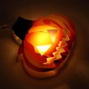 10 LED Pumpkin String Lights Waterproof Easy To Use For Halloween Decoration AD - Picture 1 of 22