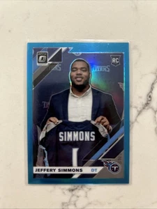 Panini Donruss Optic Aqua Jeffery Simmons 2019 #/299 radiocontrol novato #108 azul claro - Imagen 1 de 2