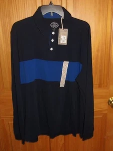 ST JOHNS BAY - MEN - LEGACY POLO - BLUE / NAVY - SIZE LARGE   (PK-34-1x9) - Picture 1 of 1