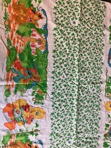 Riegel Vintage Sesamstraße Babydecke Muppets Big Bird Grover Elmo 34x28 Flanell - Bild 1 von 7