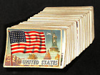 1959 A&BC Flags Of The World jeu complet de cartes à collectionner 80 G/VG 6969