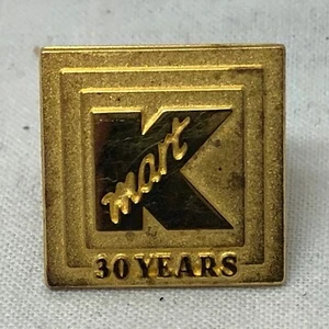 Corbata cuadrada vintage Sterling K-Mart tono dorado 30 años - Imagen 1 de 4