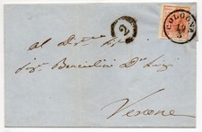 FRANCOBOLLI ANTICHI STATI1852LOMBARDOVENETO30CENTESIMI2°TIPOCOLOGNA 12/3 D 03467