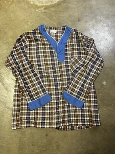 true Vtg 1960s Sears Shirt plaid Lg sanforized - Picture 1 of 4
