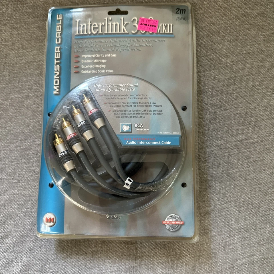 Monster (124024) 6.6 ft Audio Cable