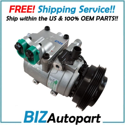 COMPRESOR Y EMBRAGUE DE AIRE ACONDICIONADO ORIGINALES para 05-09 HYUNDAI TUCSON 2.0L OE# 97701-2E000 Foto 1 de 3