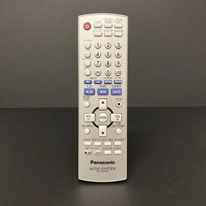 Panasonic N2QAYB000031 Audio System Remote Control Original Genuine Silver - Picture 1 of 9