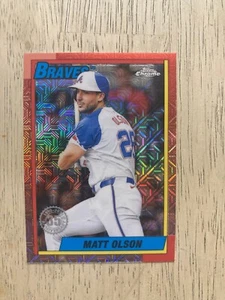 2025 Topps Series 1 MATT OLSON 1990 Chrome Mojo Refractor - from Silver Pack - Picture 1 of 1