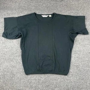 RARE Vintage JPG JEAN PAUL GAULTIER Shirt Women's Medium Black Kangaroo Pouch - Picture 1 of 8
