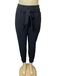 Grace Karin Women's Black High Rise Self Tie Lace & Loops Capri Pants Sz M - NWT - Picture 1 of 9