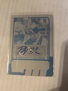 2021 Contenders Draft Picks Paddy Fisher Auto Autograph Printing Plate #1/1 - Picture 1 of 2