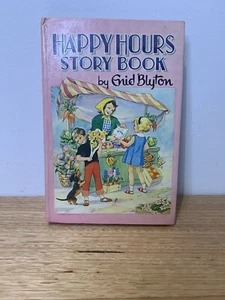 Vintage Happy Hours Story Book 1974 Enid Blyton RARE Upside Down Copy PrintError - Picture 1 of 12