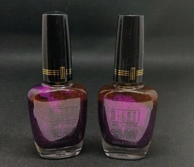 Milani One Coat Glitter Nail Lacquer 524 Purple Gleam .45 fl oz (LOT OF 2) - Image 1 of 2
