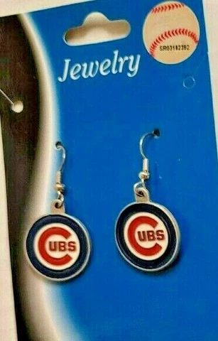 MLB Chicago Cubs Earrings, NEW (Logo) Cover