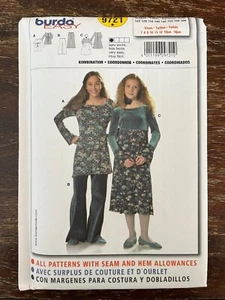 Burda 9721 UNCUT Sewing Pattern, Girls' Coordinates, Size 7-14 Junior - Picture 1 of 2