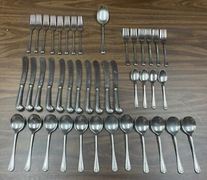 42 pc. Gentry Stainless Steel Sheffield England Silverware Set - Picture 1 of 6