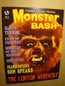 MONSTER BASH 3 *NM/MT 9.8* WEREWOLF LONDON ISLAND TERROR FAMOUS MONTERS - Picture 1 of 1