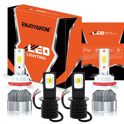 For Mercedes-Benz 560SEL 1986-1991 Combo LED Headlight Hi Lo Beam Fog Light Bulb - Image 1 of 4