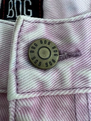 Pantalones Cortos BDG Urban Outfitters Mujer 24 Rosa Corte Festival Barbiecore Jean Foto 1 de 4