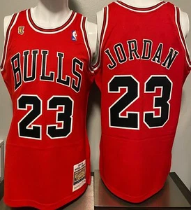MICHAEL JORDAN Chicago Bulls 1996 NBA FINALS Rd Authentic MITCHELL & NESS Jersey - Picture 1 of 5