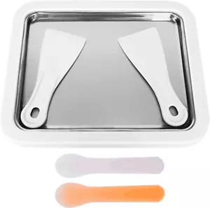Rolled Ice Cream Maker - Pan and Spatulas Kit for Frozen Yoghurt, Gelato, Sorbet - Picture 1 of 12
