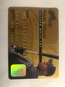 Frank Thomas 1995 Donruss Studio Gold Insert - Card # 1 of 50 - Looks Mint !!!