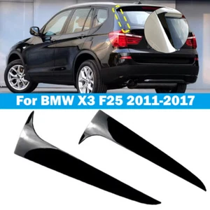 Para BMW X3 F25 11-17 alerón lateral trasero vertical aletas negro brillante - Imagen 1 de 11