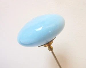 Antigua perilla grande de porcelana acuática Hatpin - Imagen 1 de 7