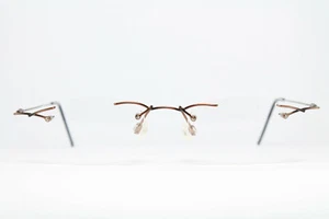 METRO 21-C Original Brille Eyeglasses Occhiali Bril Randlos Rimless Artful Rare - Picture 1 of 8