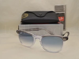Ray Ban EAGLEEYE (RB2398-13553F 56) Grey On Transparent with Blue Lens - Picture 1 of 5