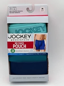 NEW 3 PACK JOCKEY MENS  BOXER BRIEFS MICROFIBER STRETCH M/L/XL NO CHAFE POUCH - Picture 1 of 17