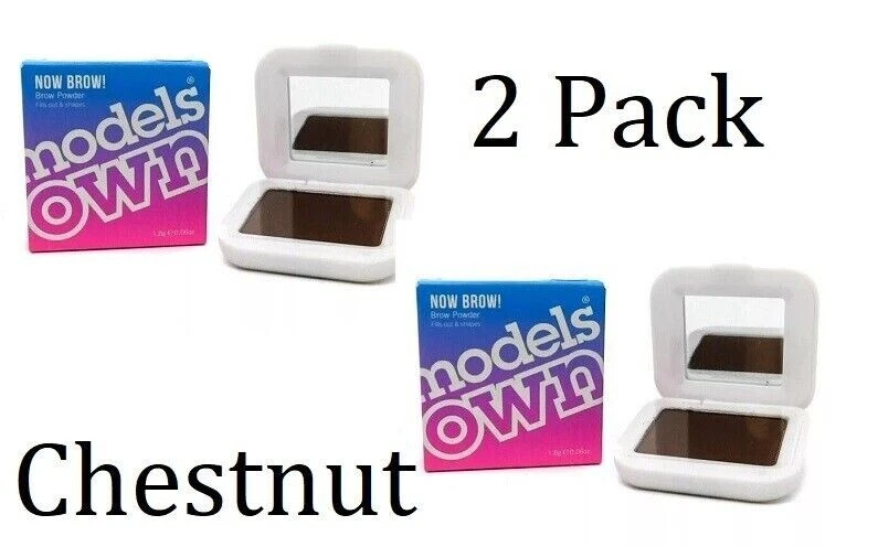2 Pack Models Own Now Brow! Brow Powder : Chestnut04  .07 oz NIB - Image 1 of 1