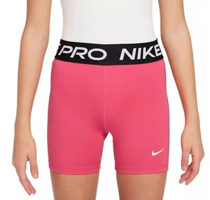 NEW Nike Girls' Pro Dri-FIT Sport 3” Shorts Aster Pink - Picture 1 of 5