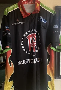 Barstool Sports Racing Clint Bowyer Pitcrew Shirt Unleash The Dragon Ford NASCAR - Picture 1 of 5