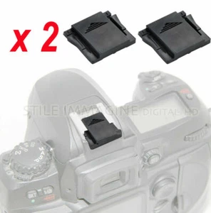2 X PROTEZIONE COPRI CONTATTI SLITTA FLASH NIKON CANON PENTAX come NIKON BS-1 - Foto 1 di 1