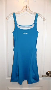 REEBOK RBK Womens Playdry Tennis Dress w/ Support XSmall Turquoise Blue Golf - Picture 1 of 10