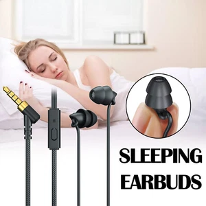 Anti-noise Sleep Earphones In-ear 3.5mm Headphones Ultra-soft for iPhone Android - Afbeelding 1 van 12