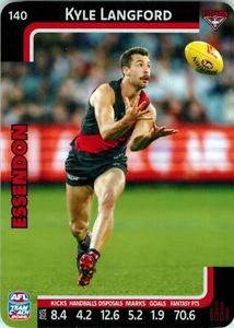 2025 Essendon Bombers AFL TeamCoach Card - Kyle Langford - Photo 1/3