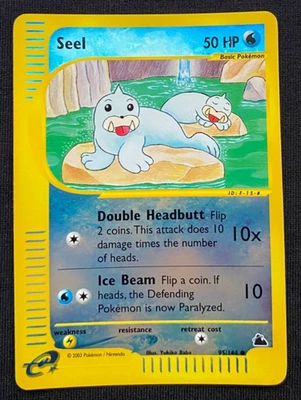 Pokemon Card Seel Skyridge Reverse Holo 95/144 NM/LP - Image 1 of 2