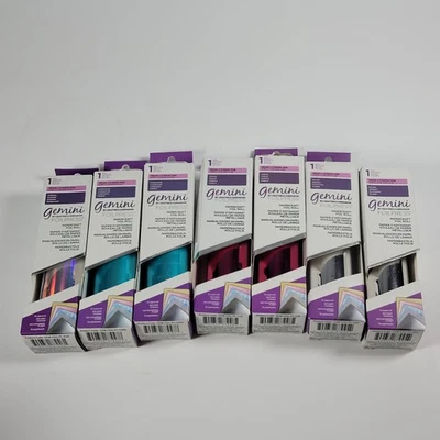 Gemini Foil Press Rolls Multi Purpose Crafter's Companion Paper Mixed Lot of 7 - Image 1 of 4