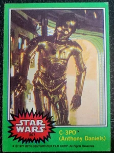 1977 STAR WARS #207 C-3PO (ANTHONY DANIELS) NON ERROR Corrected Version - Picture 1 of 2