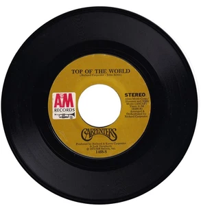 Carpenters. Top Of The World / Heather 45rpm - Imagen 1 de 1