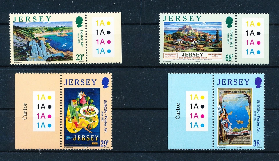 LS67159 Jersey 2003 Europa CEPT poster art edges MNH - Image 1 of 1
