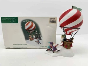 DEPT 56 Nordpol Weihnachtsdorf Dash Away Lieferung Heißluftballon #56438. - Bild 1 von 7