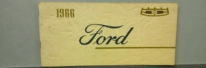 1966 Ford Owners Manual - Picture 1 of 7