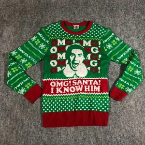 Weihnachtspullover Buddy Elfe Damen M 38-40 OMG! Santa I Know Him Fleese - Bild 1 von 8