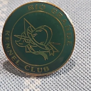 Rio Grande kennel club lapel pin epoxy over enamel vintage - Picture 1 of 9